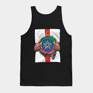 Ethiopia Flag English Flag Ripped - Gift for Ethiopian From Ethiopia Tank Top